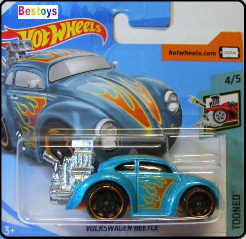 Hotwheels Hot Wheels Diecast Model Car 2018 347 / 365 VW Volkswagen Beetle + massive engine Tooned