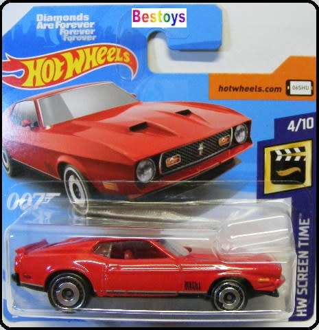 Hotwheels Hot Wheels Diecast Model Car 2019 2 / 250 Ford Mustang Mach I Mach 1 James Bond 007 Diamon