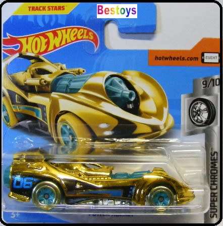 Hotwheels Hot Wheels Diecast Model Car 2018 355 / 365 Power Rocket Super Chromes 1/64 scale new