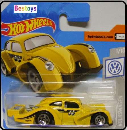 Hotwheels Hot Wheels Diecast Model Car 2019 46 / 250 VW Volkswagen Beetle Racer Mooneyes 1/64 scale
