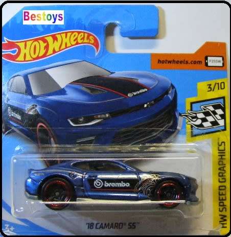 Hotwheels Hot Wheels Diecast Model Car 2019 26 / 250 Chevy Chevrolet Camaro SS 2018 "Brembo" Speed G