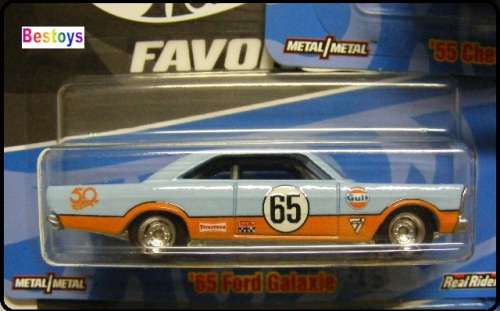 Hotwheels Hot Wheels Diecast Model Car 50th Anniv Ford Galaxie 1965 No 65 "Gulf" 1/64 scale new