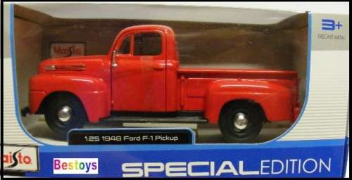 Maisto Diecast Model Car 31935 Ford F 1 F1 Pickup 1948 1/25 scale new in pack