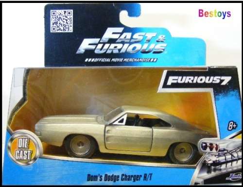 JADA Diecast Model Car Dodge Charger RT Dom Fast & Furious Movie Film TV 1/32 scale new in pack