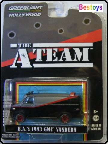 Greenlight Diecast Model Car Hollywood GMC Vandura Van 1983 BA A Team 1/64 scale new in pack