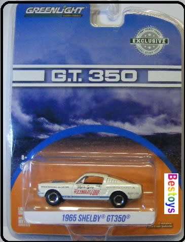 Greenlight Diecast Model Car Ford Mustang Shelby GT 350 GT350 1965 "Reynolds" 1/64 scale new in pack