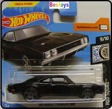 Hotwheels Hot Wheels Diecast Model Car 2019 80 / 250 Dodge Charger 500 1969 Rod Squad 1/64 scale new