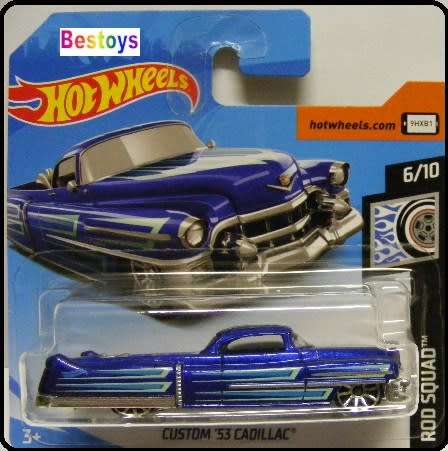 Hotwheels Hot Wheels Diecast Model Car 2019 106 / 250 Cadillac Custom 1953 Rod Squad 1/64 scale new