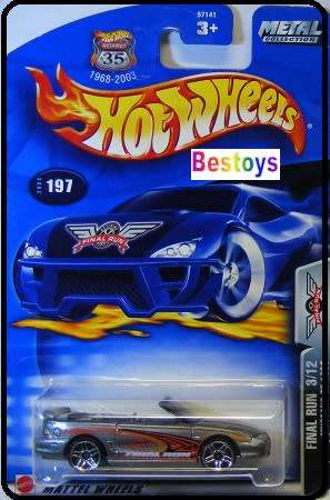 Hotwheels Hot Wheels Diecast Model Car 35th Anniv Final Run 2003 No 197 Ford Mustang 1996 Conv 1/64