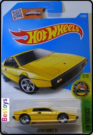 Hotwheels Hot Wheels Diecast Model Car 2016 72 / 250 Lotus Esprit S1 S 1 Exotics 1/64 scale new