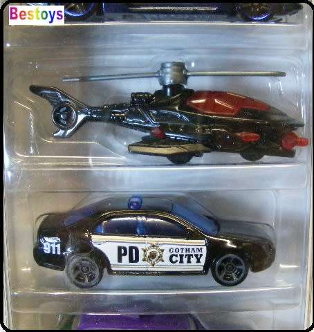 Hotwheels Hot Wheels Diecast Model Car 2019 5 pk Batman Set Killer Croc Joker Batcopter Batmobile Go