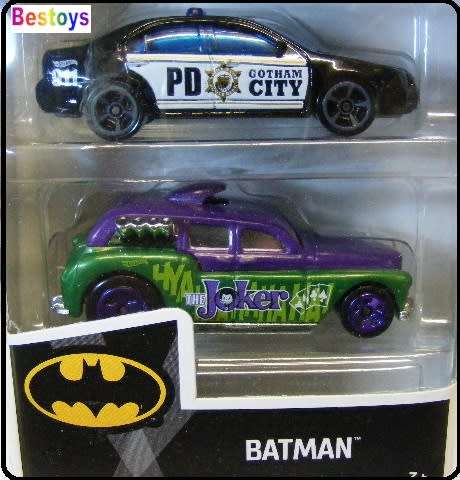 Hotwheels Hot Wheels Diecast Model Car 2019 5 pk Batman Set Killer Croc Joker Batcopter Batmobile Go