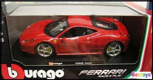 Burago Diecast Model Car 26003 Ferrari 458 Italia 1/24 scale new in pack