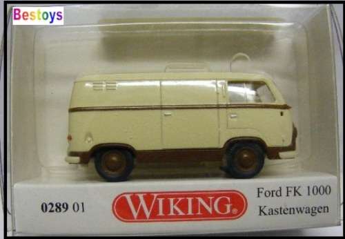 Wiking Model Car 0289 Ford FK 1000 Panelvan 1/87 HO Railway scale new in pack