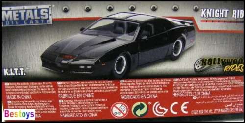 JADA Diecast Model Car KITT Knight Rider Pontiac Firebird 1982 TV Movie Film 1/32 scale new in pack