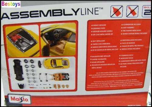 Maisto Diecast Model Car 39259 Assembly Kit Ferrari F 430 F430 1/24 scale new in pack