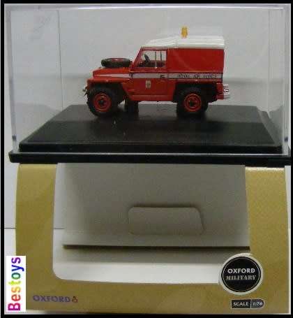 Oxford Diecast Model Car LRL003 Land Rover 1/2 ton Lightweight RAF Red Arrows 1/76 OO railway scale