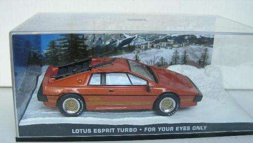 James Bond Diecast Model Car Collection Lotus Esprit Turbo Movie Film For Your Eyes Only 1/43 scale
