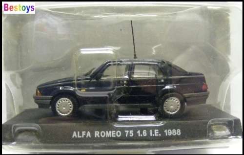 Deagostini Italian Military Police Diecast Model Car Collection Alfa Romeo 75 1.6 IE 1988 1/43 scale