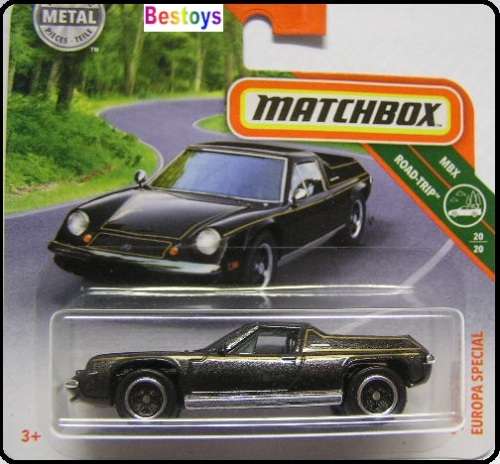 Matchbox Diecast Model Car 2019 15 / 100 Lotus Europa Special 1972 Road Trip 1/64 scale new in pack