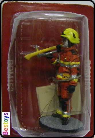 Firefighters Fireman Diecast Figure Collection Experimental Fire Dress Structural 2008 54 mm new