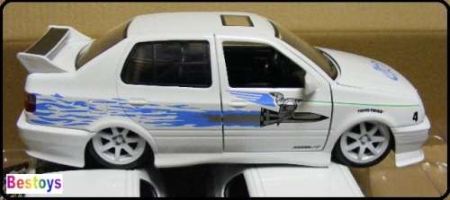JADA Diecast Model Car VW Volkswagen Jetta 1995 Jesse Fast & Furious Movie Film TV 1/24 scale new