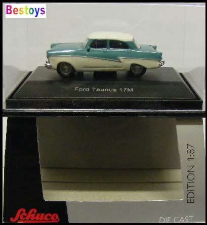 Schuco Diecast Model Car 26122 Ford Taunus 17 M 17M 1/87 HO railway scale new in pack