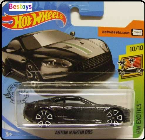 Hotwheels Hot Wheels Diecast Model Car 2019 224 / 250 Aston Martin DBS Exotics 1/64 scale new in pac