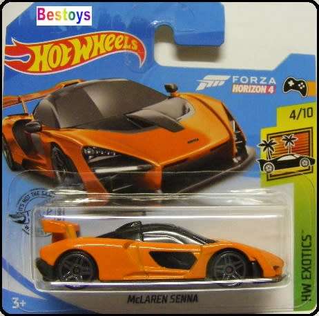 Hotwheels Hot Wheels Diecast Model Car 2019 162 / 250 McLaren Senna Exotics 1/64 scale new in pack