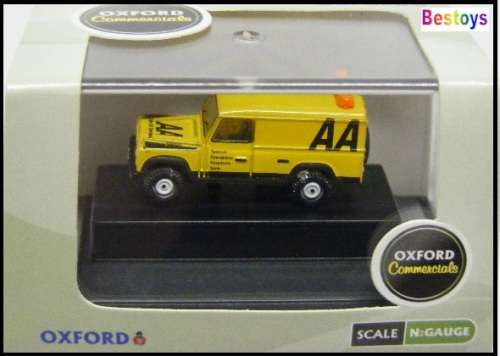 Oxford Diecast Model Car NDEF009 Land Rover Series Defender 110 Hardtop "AA" 1/144 N railway scale