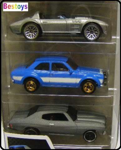 Hotwheels Hot Wheels Diecast Model Car Set 5 pack Fast & Furious Chevy Impala Corvette Ford Escort