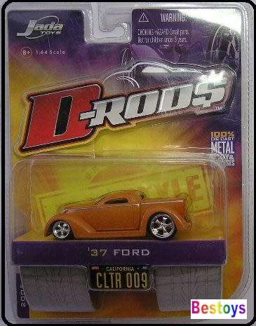JADA Diecast Model Car D-Rods Ford 1937 1/64 scale new in pack