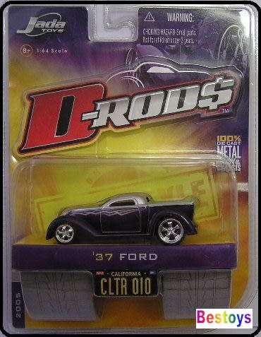 JADA Diecast Model Car D-Rods Ford 1937 1/64 scale new in pack
