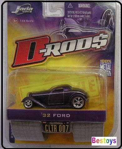 JADA Diecast Model Car D-Rods Ford 1932 1/64 scale new in pack