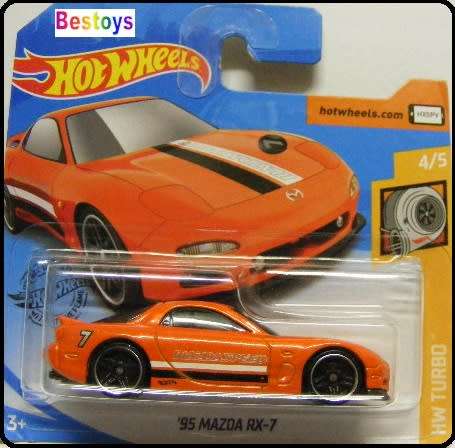 Hotwheels Hot Wheels Diecast Model Car 2020 43 / 250 Mazda RX 7 RX7 1995 Turbo 1/64 scale new in pac