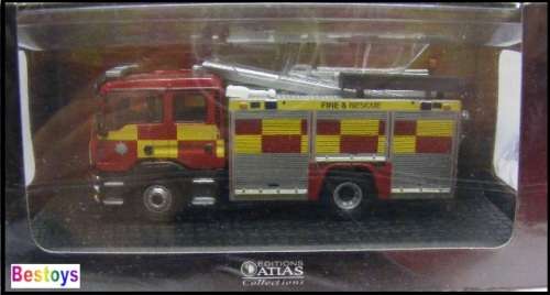 Atlas Diecast Model Fire Engine Truck Collection MAN Pump Ladder 1/72 OO railway scale new in pack