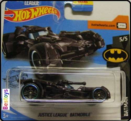 Hotwheels Hot Wheels Diecast Model Car 2019 66 / 250 Batmobile Justice League Comic DC new in pack