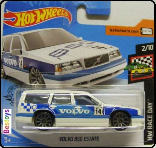 Hotwheels Hot Wheels Diecast Model Car 2020 57 / 250 Volvo 850 Estate Stationwagon No 14 Race Day