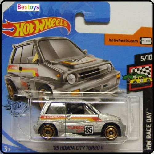 Hotwheels Hot Wheels Diecast Model Car 2020 11 / 250 Honda City Turbo 2 1985 No 85 Race Day 1/64 sca