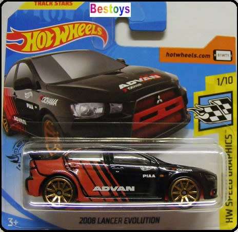 Hotwheels Hot Wheels Diecast Model Car 2020 69 / 250 Mitsubishi Lancer Evo 2008 "Advan" Speed Graphi