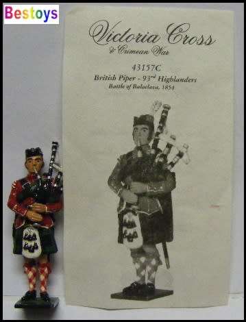 Britains Collectible Figure Figurine 43157C Crimean War British Piper 93rd Highlanders Balaclava1854