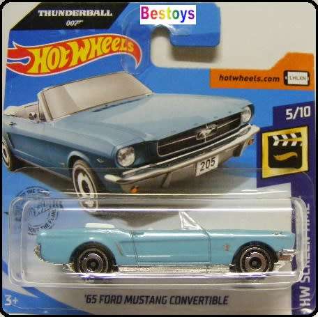 Hotwheels Hot Wheels Diecast Model Car 2020 59 / 250 Ford Mustang Conv 1965 James Bond 007 Thunderba