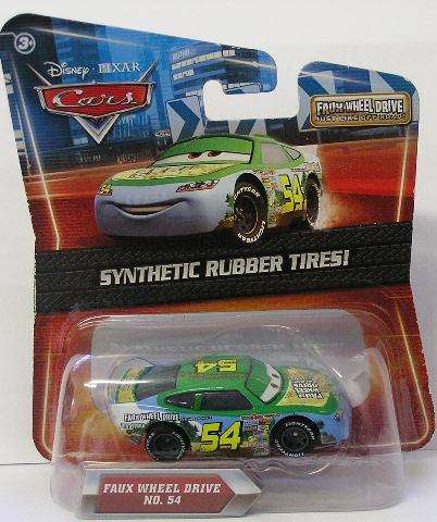 Disney Pixar Movie Film Diecast Model Car , Faux Wheel Drive No 54 , 2010 on card , new in blister