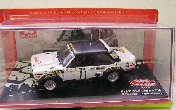 Rally Monte Carlo Diecast Model Car Collection , Fiat 131 Abarth 1978 No. 11 , 1/43 scale , new