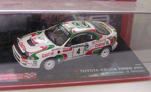 Champion Rally Cars Collection Diecast Model Car ,Toyota Celica Turbo 4WD 1993 No. 4 ,1/43 scale,new