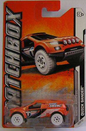 Matchbox Diecast Model Car No 79 Quick Sander Offroad "Transport Medic" 2011 on card new in pack