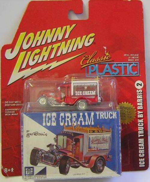 Johnny Lightning Diecast Model Car Classic Plastic Ice Cream Truck by Barris 2005 on card new