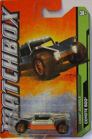 Matchbox Diecast Model Car No 107 / 120 2012 Coyote 500 Offroad 4wd 2011 on card new in pack