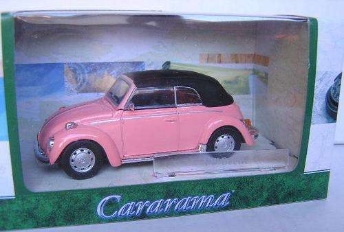 Cararama Diecast Model Car VW Volkswagen Beetle Softtop 1/43 scale new in pack