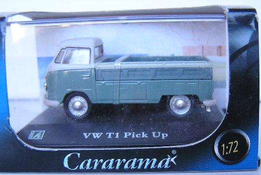 Cararama Diecast Model Car VW Volkswagen Kombi Pickup 1/72 OO railway scale new in pack